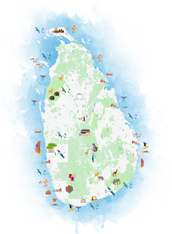 Sri Lanka interactive map